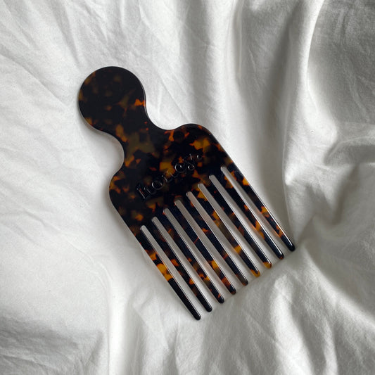Tortoise Shell Afro Comb
